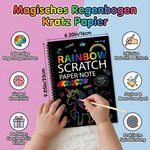 Rainbow Scratch Paper for Creative Artworks