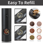 Electric Automatic Pepper and Salt Grinder with LED Lighting
