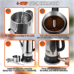 Electric Stainless Steel Coffee Maker with Keep-Warm Function