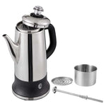Electric Stainless Steel Coffee Maker with Keep-Warm Function