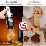 Automatic Spice Grinder Set with USB Rechargeable - Salt and Pepper Mill
