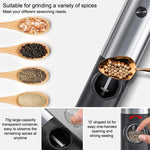 Automatic Spice Grinder Set with USB Rechargeable - Salt and Pepper Mill
