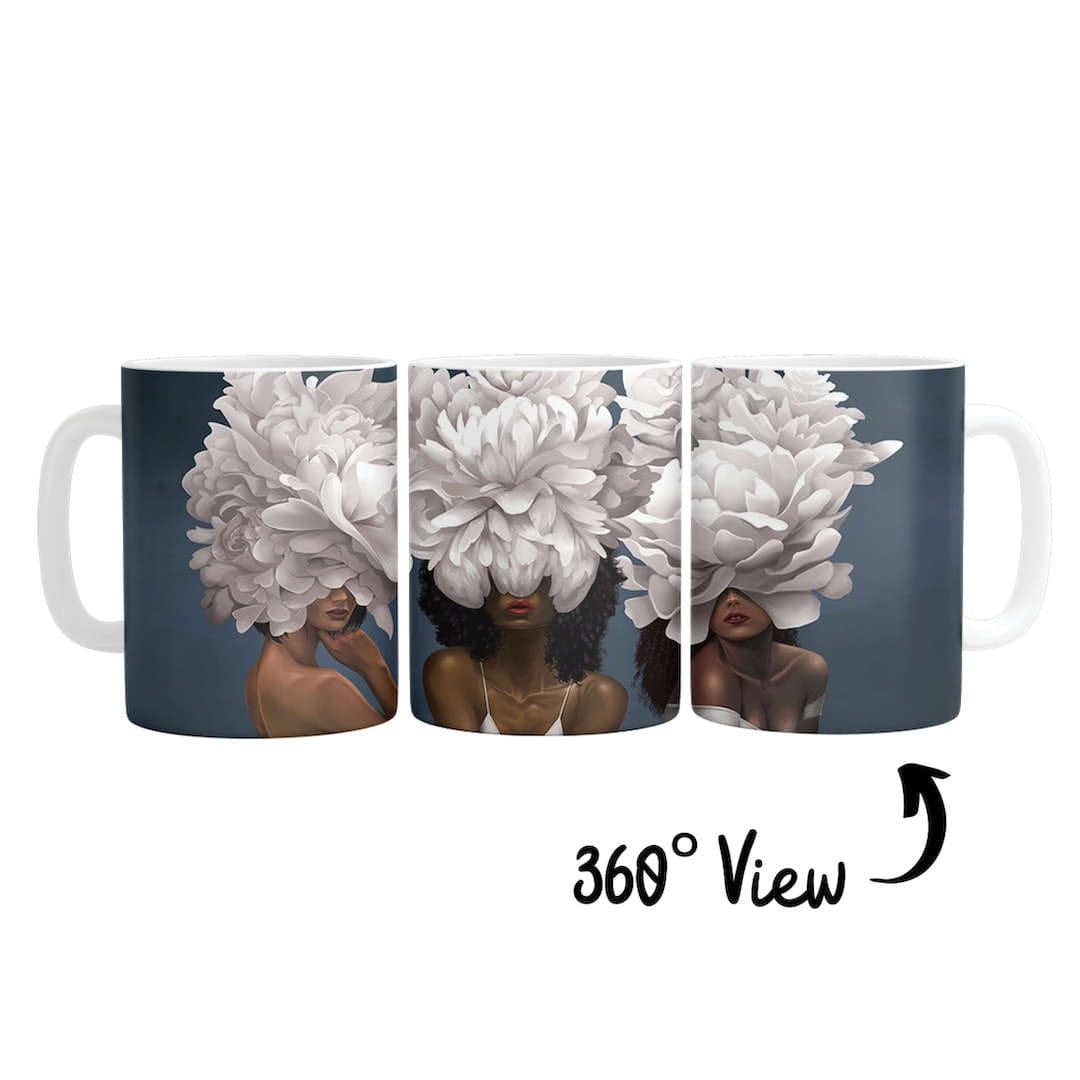Stylish Coffee Mug for Women - 10 oz Ceramic