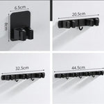 Stable wall organizer for garden tools made of stainless steel