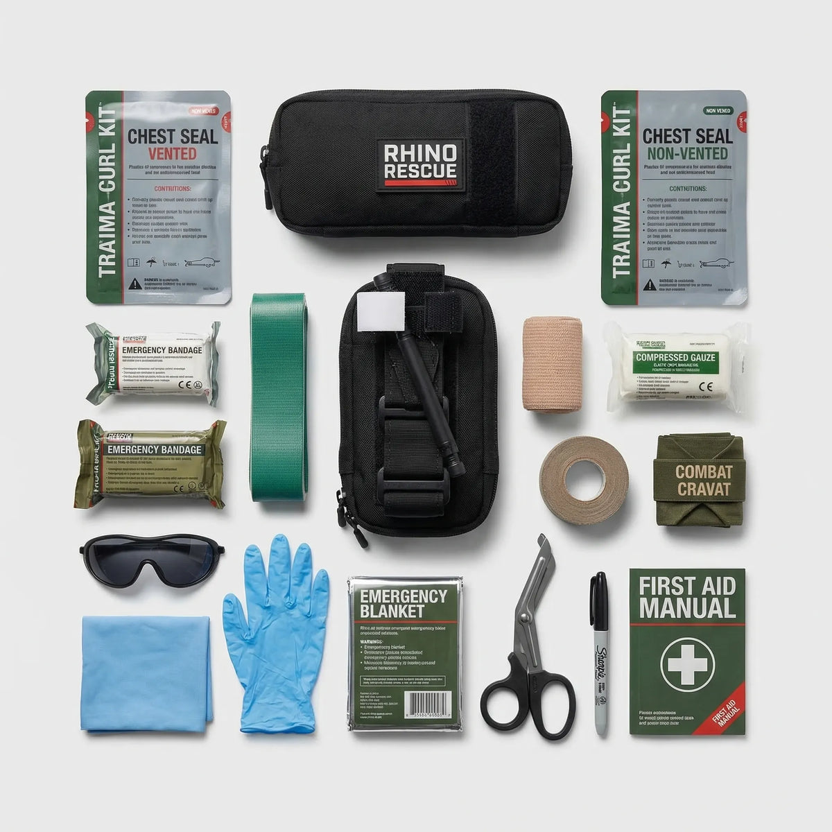 Tactical First Aid Kit for Emergency Trauma Situations