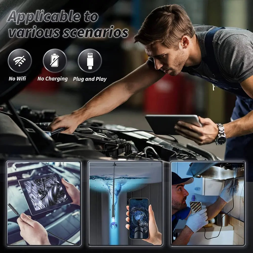 Compact inspection camera | Endoscope with 5 m cable for mobile phone