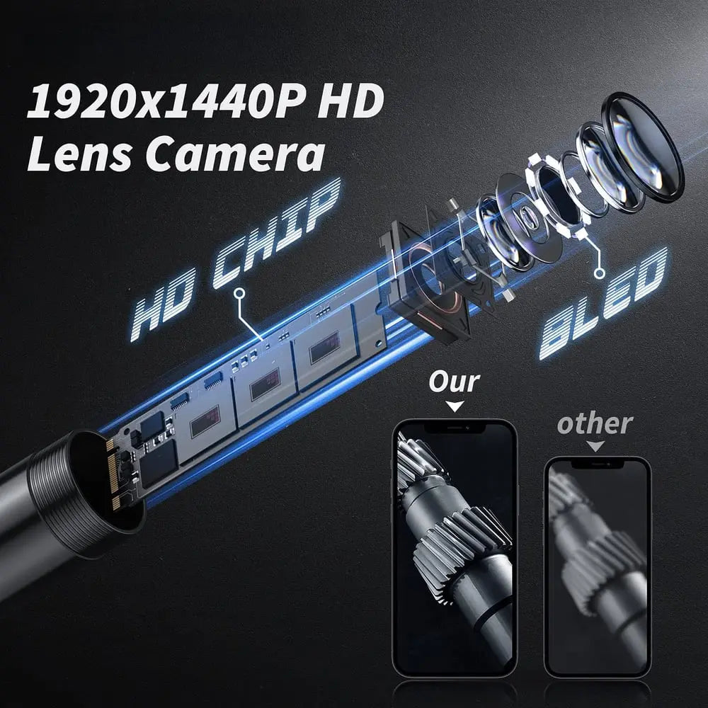 Compact inspection camera | Endoscope with 5 m cable for mobile phone