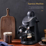 Espresso machine with 3.5 bar and integrated steam wand