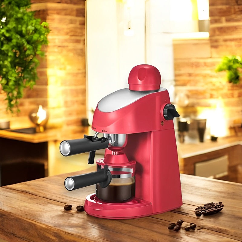 Espresso machine with 3.5 bar and integrated steam wand