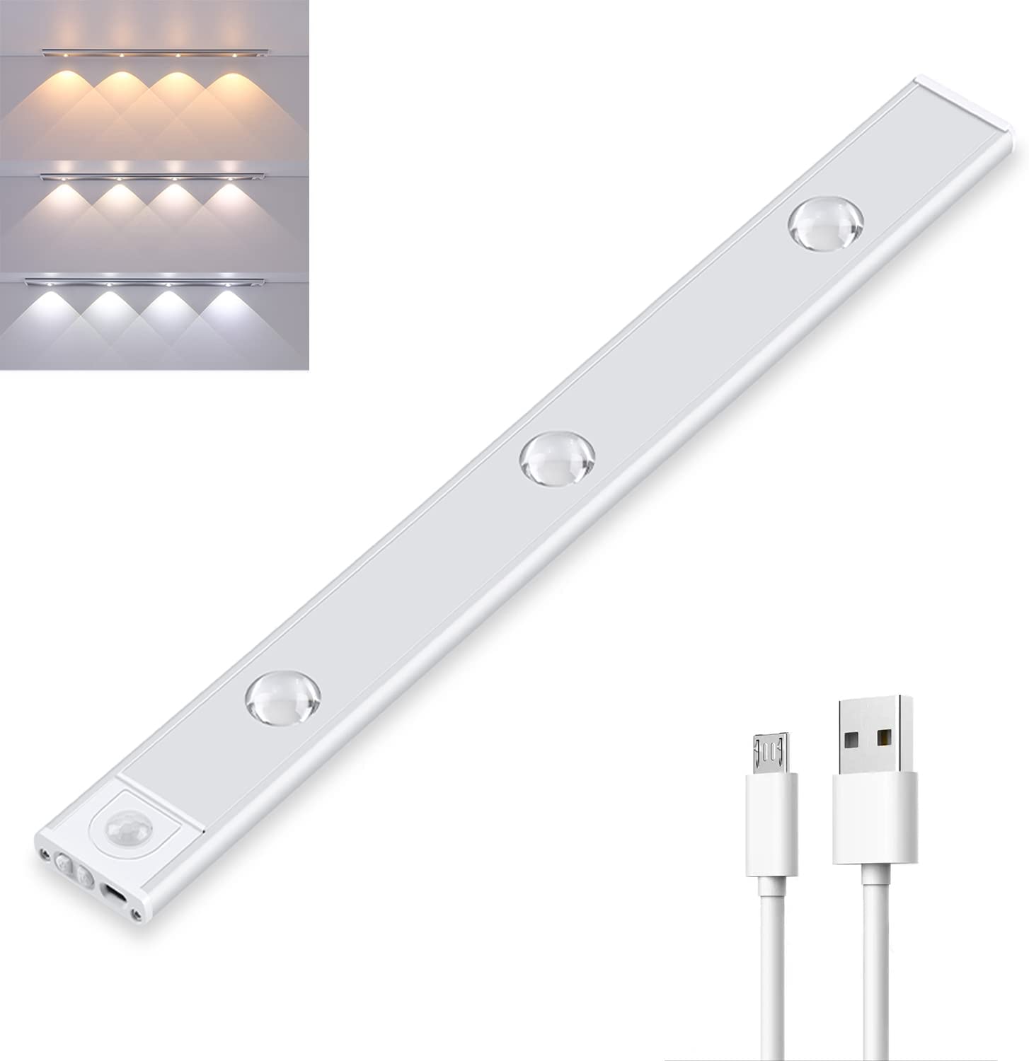 Kabelloses LED-Bewegungslampe – Wiederaufladbar und einfach anbringbar