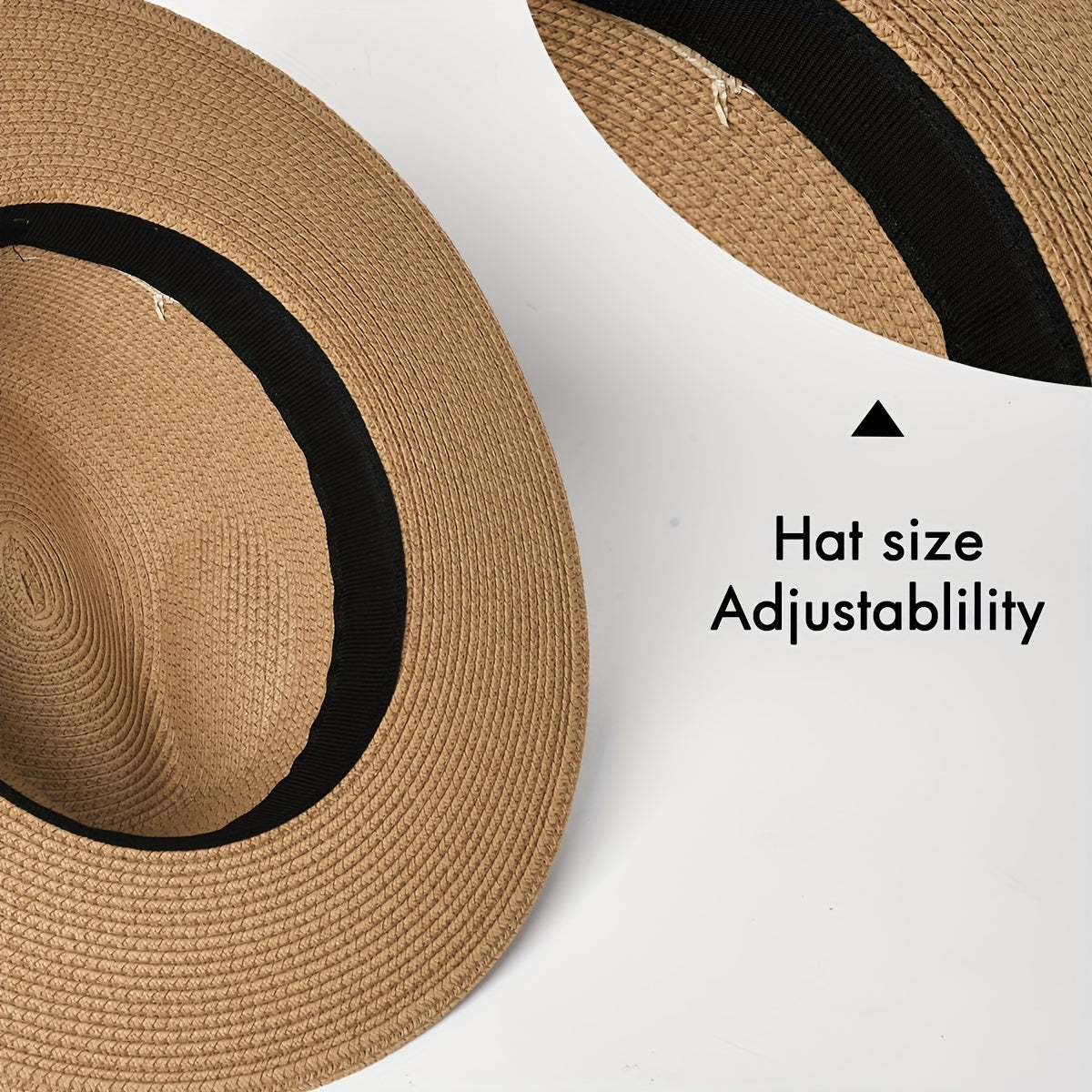 Stylish summer hat with a wide brim made of paper fiber