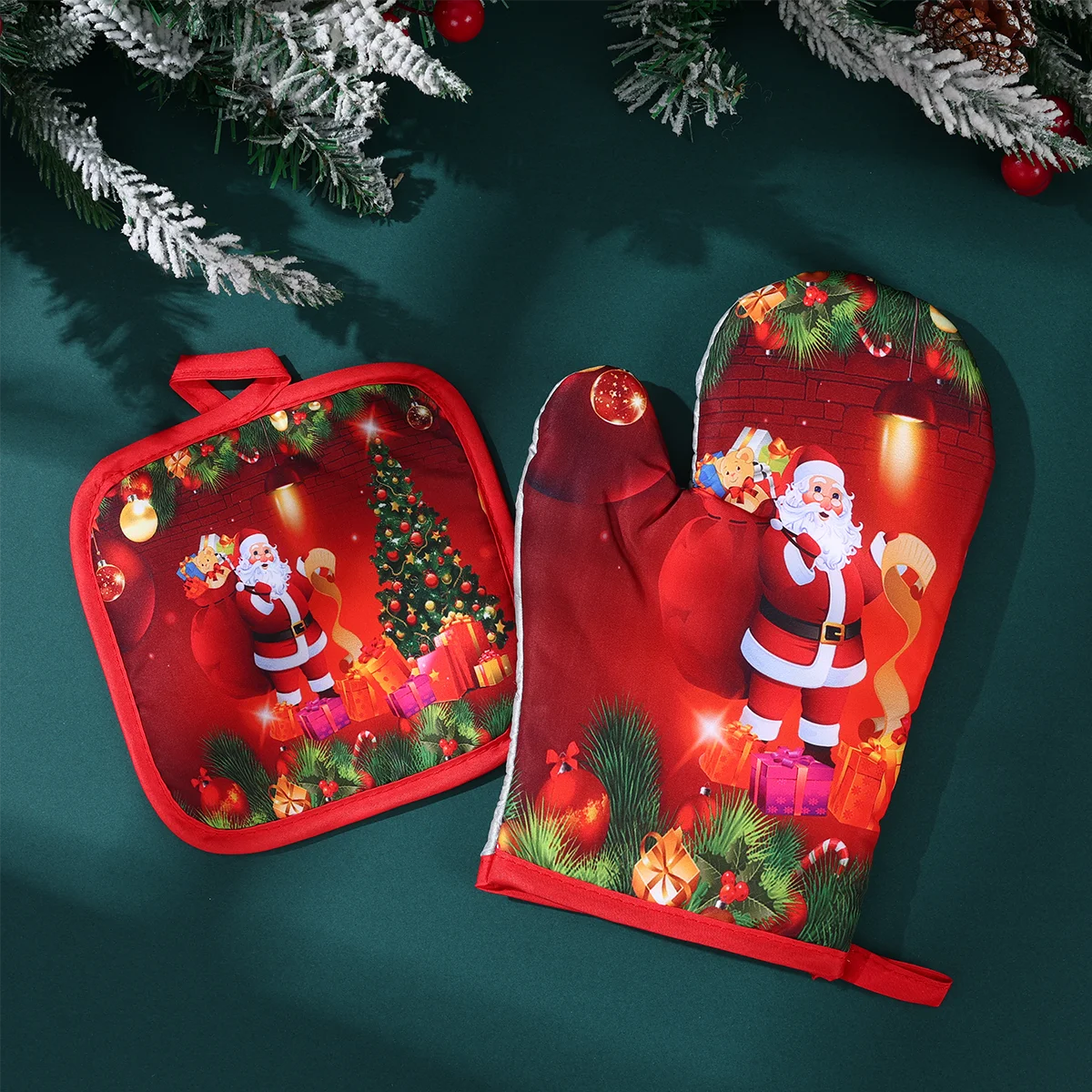 Festliche Ofenhandschuhe für die Weihnachtszeit | MaxHeat Duo
