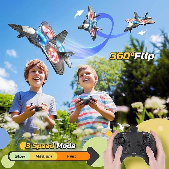 Fernsteuerbares LED-Flugzeug für Kinder von 6-12 Jahren