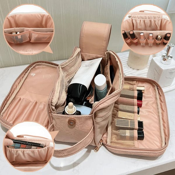Elegante Reise-Kosmetiktasche mit großzügigem Stauraum