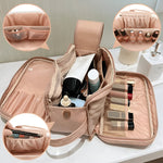 Cosmetic bag with practical compartment division – High capacity
