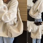 Leichte Schultertasche aus strapazierfähigem Nylon mit intelligenter Fächeraufteilung