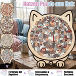 Wooden puzzle for cats