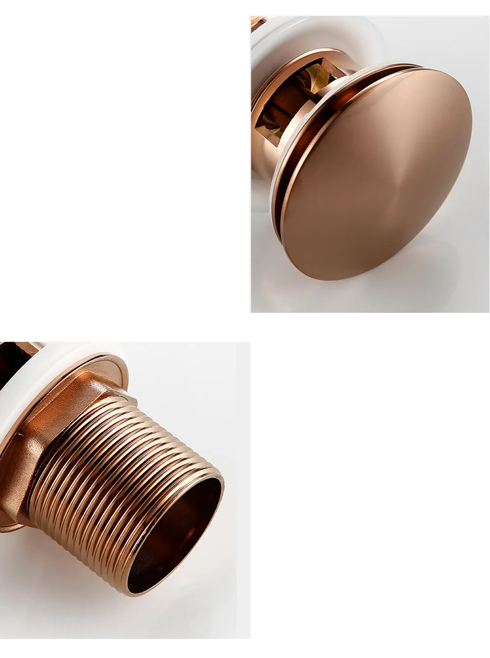 Eleganter Waschbeckenabfluss in Roségold – Hochwertiges Design