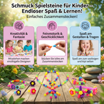 Children's play stones made of jewelry material