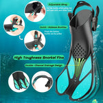 Adjustable Snorkel Fins – Open-Heel Design for Supreme Comfort