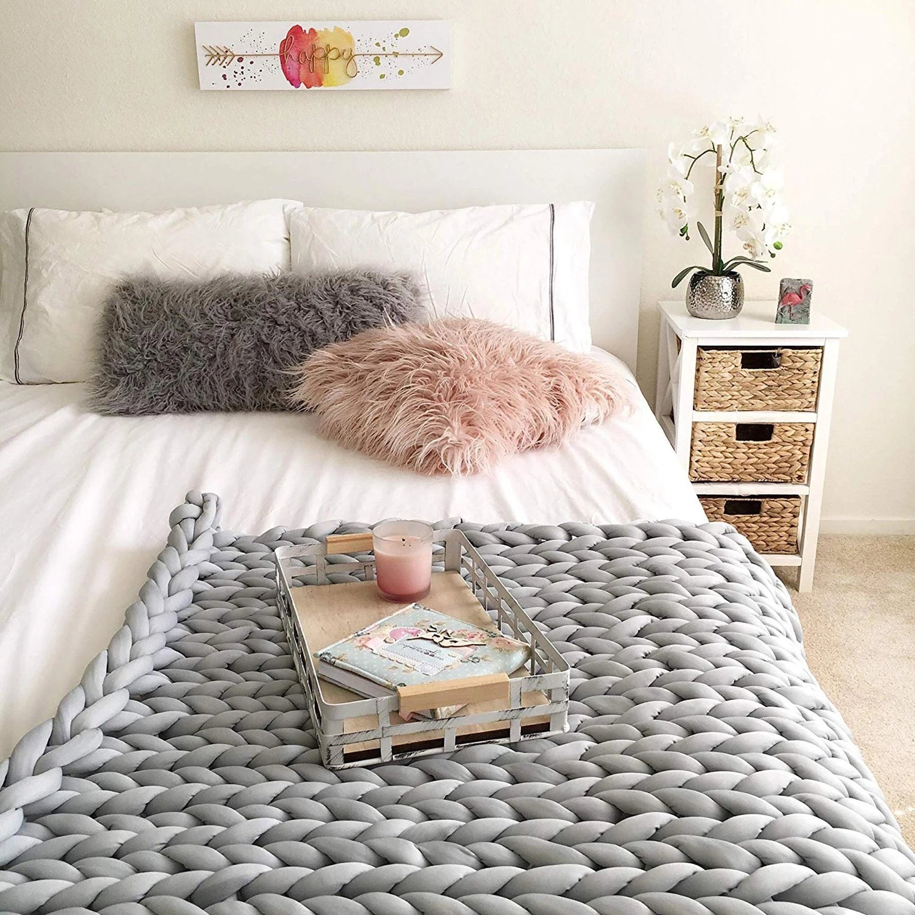 Cozy knitted blanket for ultimate comfort