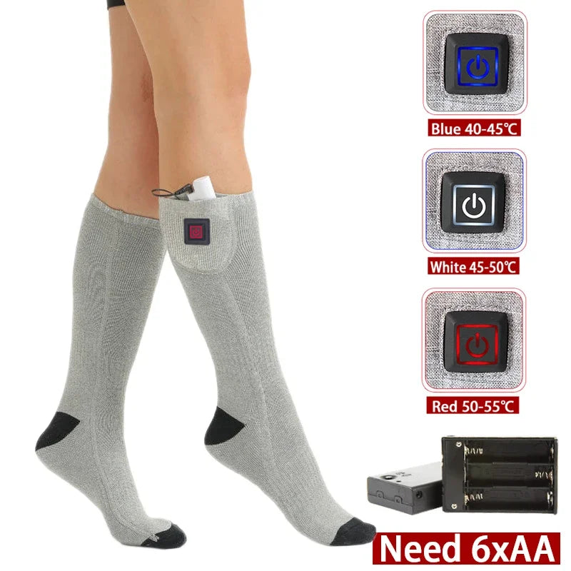 Wiederaufladbare Heizsocken für Outdoor-Enthusiasten