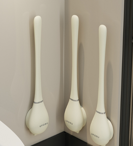 Hygienische Silikon-Toilettenbürste im modernen Look