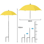PflanzenSchutzschirm | Einstellbare UV-Abdeckung mit Erdspieß | Wetterfeste Schattenlösung | Ø 60 cm