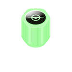 20er-Pack Neon-Grüne Leuchtende Ventilkappen für Reifen – Ohne Batterie, Universelle Passform
