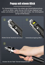 Automatic telescopic steel baton