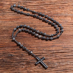 Spiritual Pendant with Tiger's Eye and Lapis Lazuli – Rosary for Men