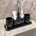 Stilvolles Badezimmer-Set aus Keramik für modernes Wohnen