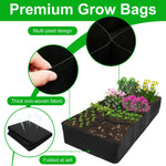UrbanGarden Pflanzsack | 8 Fächer | Robuster Filz | 180x90x30 cm