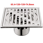 Elegant shower floor drain with tile integration