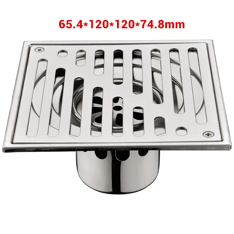 Elegant shower floor drain with tile integration