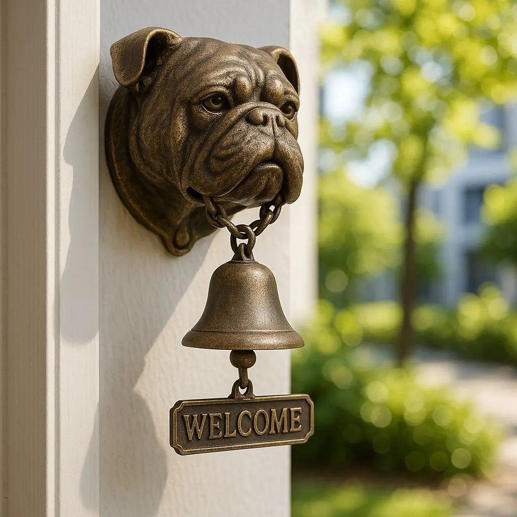 Inviting Bell with German Shepherd – Symbol of Security and Hospitality