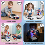 Toy car with transformable design for children