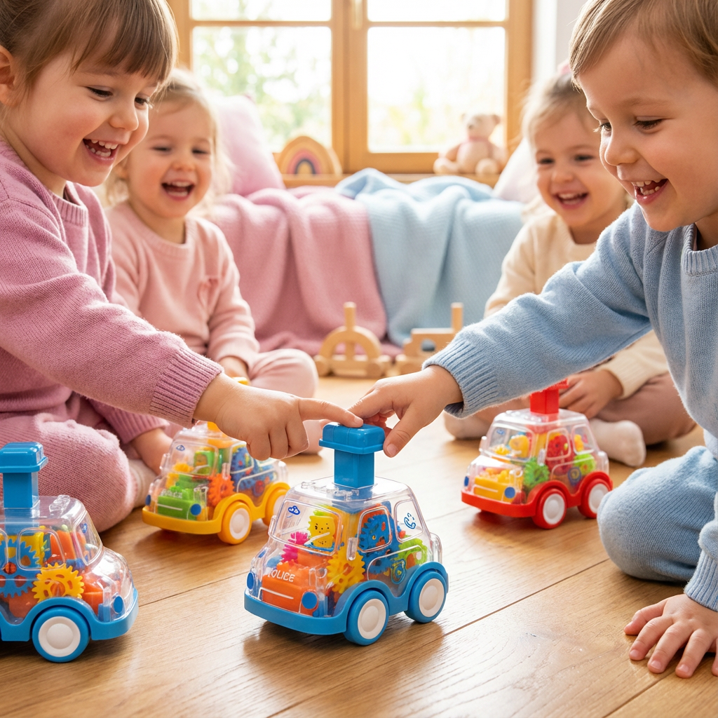 Gear Push-Action Cars – Vehicle with Push-and-Go Mechanism