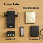 Kraftvolles Fahrradlicht mit Powerbank & Smartphone Halterung