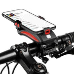 Kraftvolles Fahrradlicht mit Powerbank & Smartphone Halterung