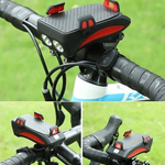 Kraftvolles Fahrradlicht mit Powerbank & Smartphone Halterung