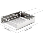 Compact Foldable Stainless Steel Wood Stove for Outdoor Activities