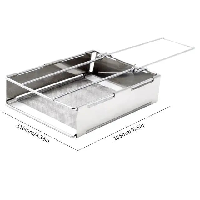 Compact Foldable Stainless Steel Wood Stove for Outdoor Activities