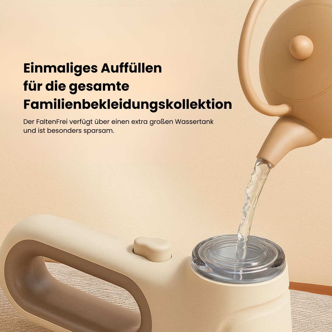 Kompakter Handdampfbügler für faltenfreie Kleidung