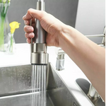 360° Stainless Steel Kitchen Faucet with Pull-Out Spray Spout