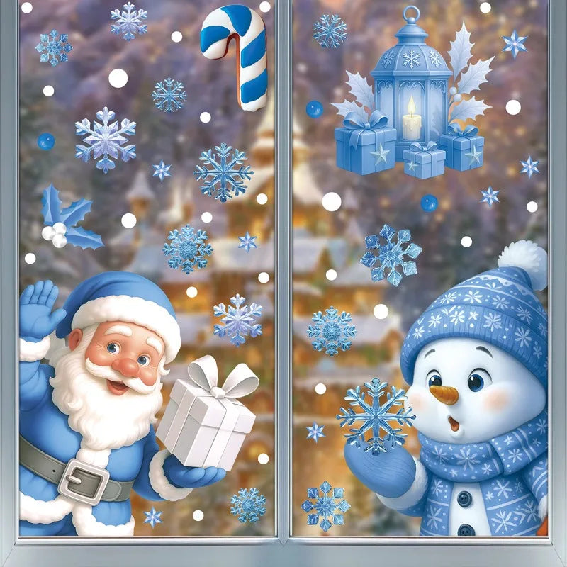 Winterzauber | Wiederverwendbare Fensterdekoration für die Feiertage