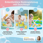 Duck-shaped shower head bath toy