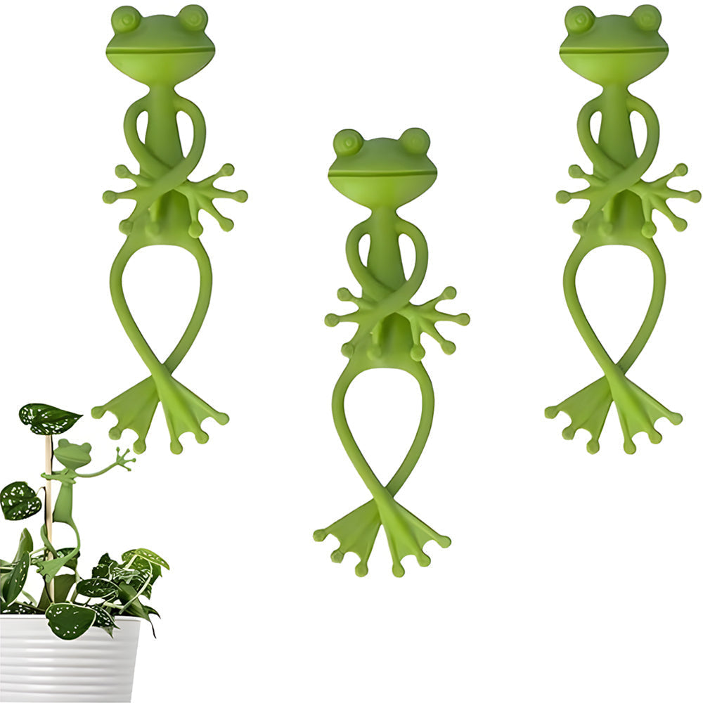 Pflanzenstützen im Froschdesign – Stabilität mit Charme