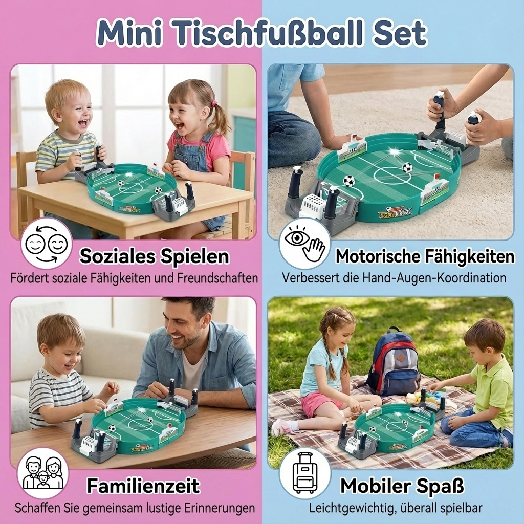 Complete Mini Table Foosball Game Set