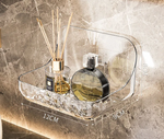 Acrylic Wall Shelf without Drilling - Transparent Bathroom Shelf for Cosmetics, Shampoo, and More